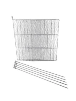 Tall Chicken Wire Critter Fence With Gate -Green Works Shop 8613260 6107