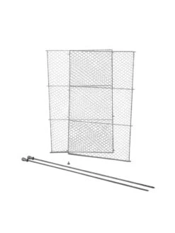 Tall Chicken Wire Critter Fence Extension Panel, Set Of 2 -Green Works Shop 8613262 6063 tall chicken wire critter fence extension panel set of 2 galvanized