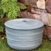 Ribbed Hose Pot With Lid -Green Works Shop 8613332 0025 ribbed hose pot with lid