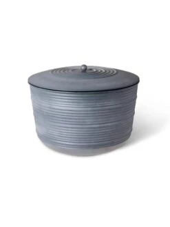 Ribbed Hose Pot With Lid -Green Works Shop 8613332 5801
