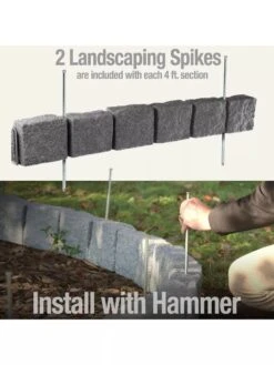 Beuta™ 6-Block Edging Section, 4 Pack -Green Works Shop 8614155 03V 3 4